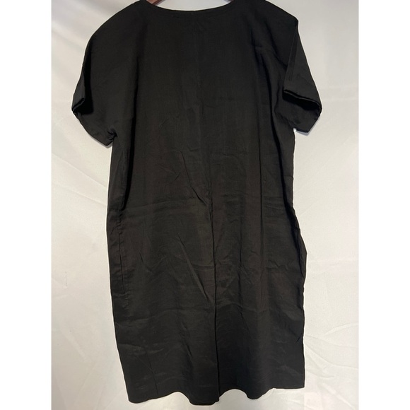 Theory linen blend Black Short Sleeve Dress - Picture 2 of 4